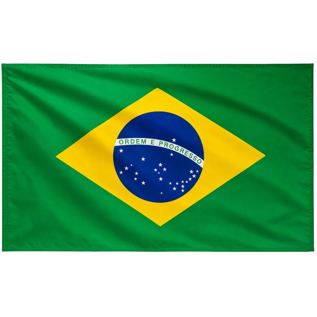 Bandeira do Brasil 1,40m x 0,90m Copa do Mundo Torcedor Jogo