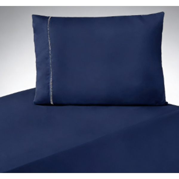 Lençol Solteiro  com Elástico + Fronhas Ponto Palito Percal Flex 100% Poliéster