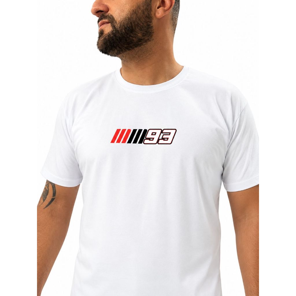 Camiseta Marc Márquez Ant Racing Streetwear Branca Unissex