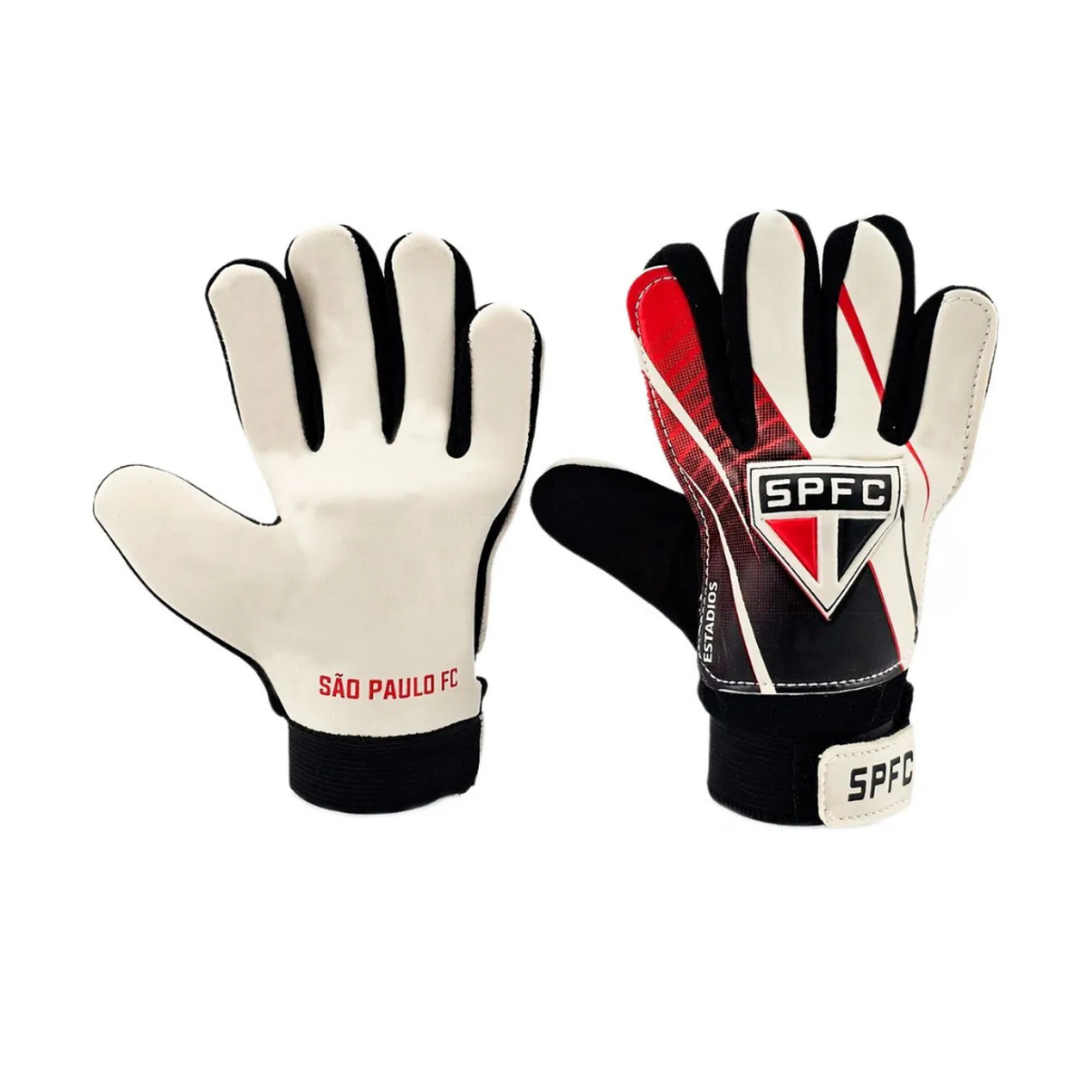 LUVA GOLEIRO INFANTIL SP TRICOLOR MORUMBI OFICIAL DO CLUBE JOGOS E TREINOS