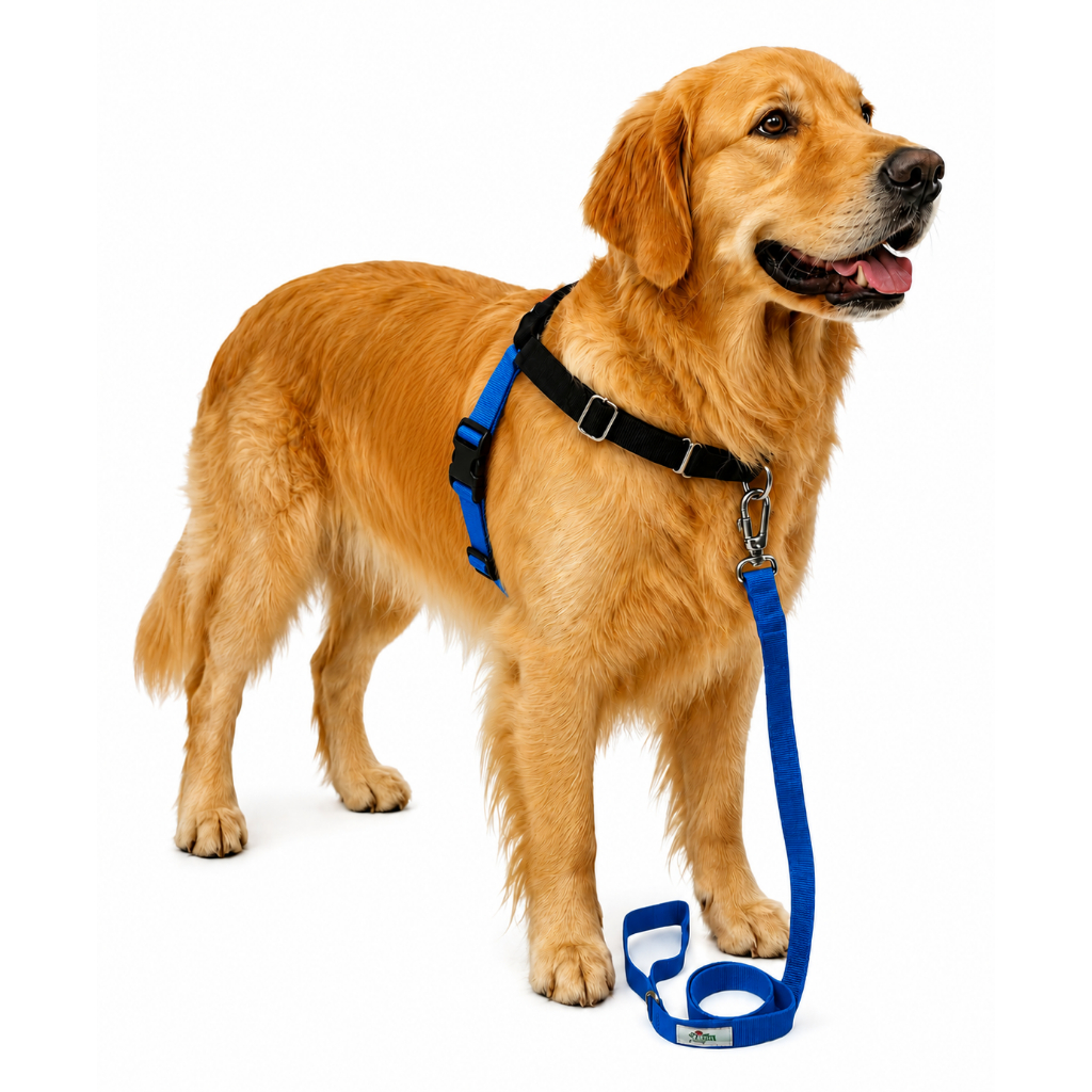 Peitoral Anti Puxão Para Cachorro Com Guia De Adestramento Easy Walk Cães Fortes FRIP'S