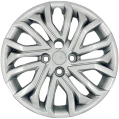 01 Calota Carlota Emblemas Fiat Argo Cronos 2020 2021 2022 Roda Aro 14 Prata