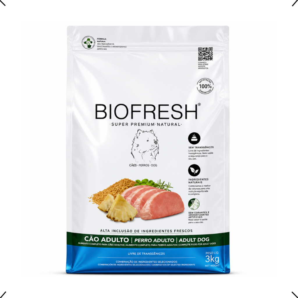 RAÇÃO BIOFRESH ADULTO RAÇA MEDIA 15KG