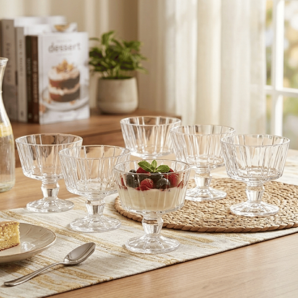 Jogo 6 Taças de Vidro Galaxy 300ml Vidro Transparente - Wincy Casa / Mesa / Sobremesa / Elegante
