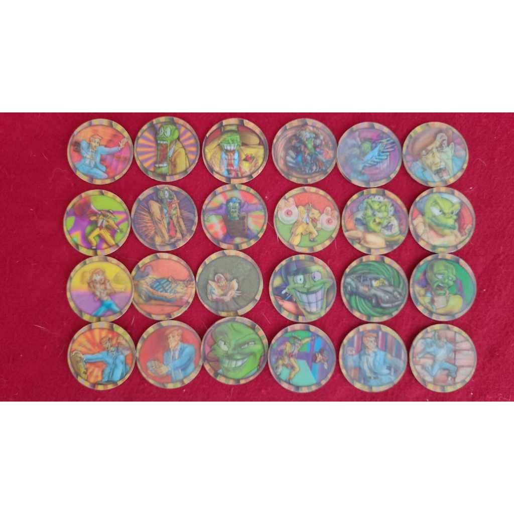 Lote com 24 tazos O Máskara da Elma Chips