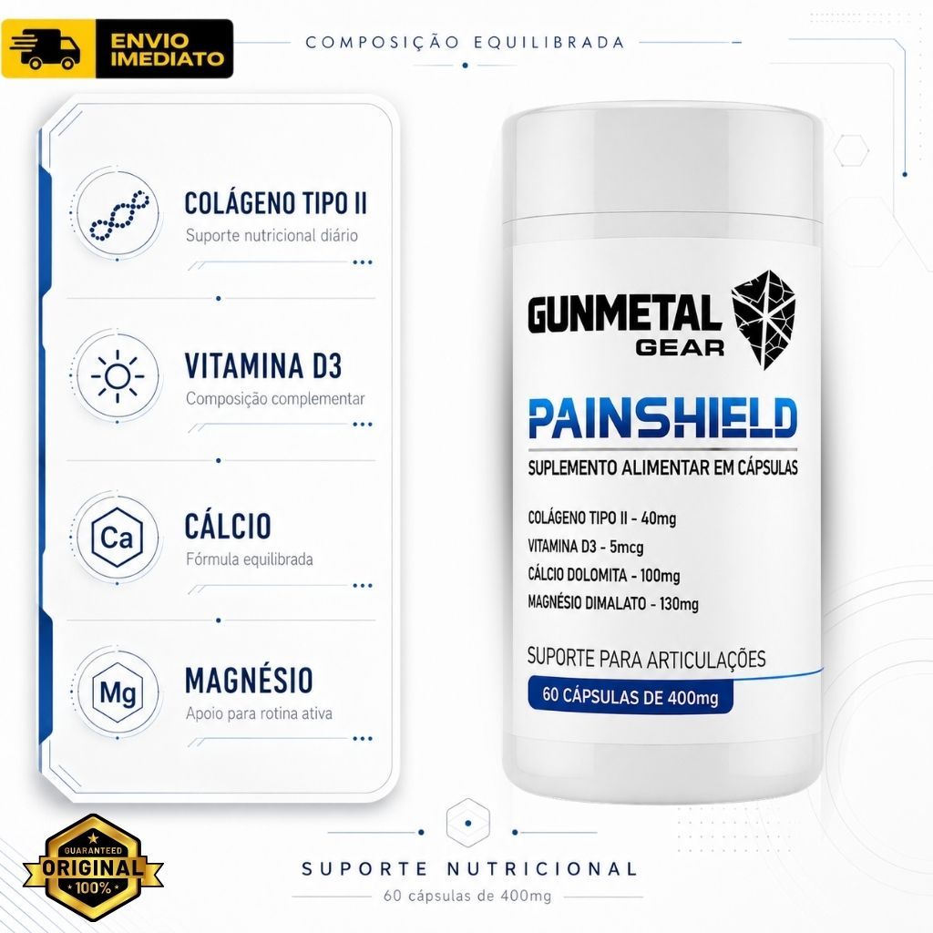 Suplemento Colágeno Tipo II + D3 + Cálcio + Magnésio Dimalato 60 Cápsulas Mobilidade Suporte Nutricional