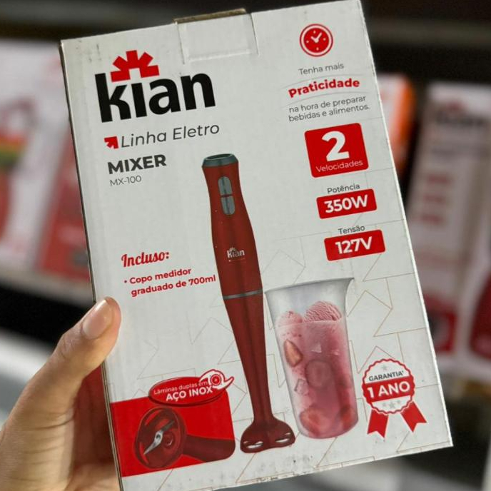 Mixer Turbo Kian 350W 2 Velocidades com Copo Medidor 700ml