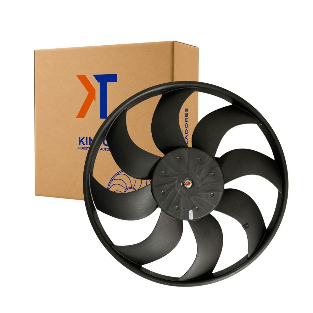 Ventoinha Radiador Eletroventilador 8 Pás 12v Para Focus 2.0 16v Duratec Flex 2008 a 2014 Kintop