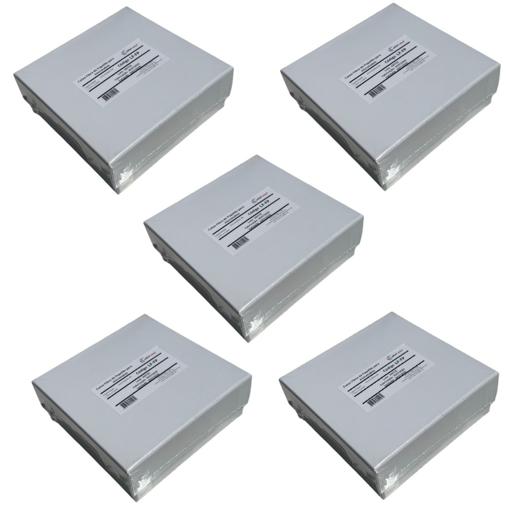 Caixa Fibra Papelão Para 100 Microtubos Tubos 1,5ml e 2ml Box Rack 5 unids.