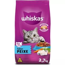Ração Whiskas Peixe Gatos Adultos 2,7 Kg