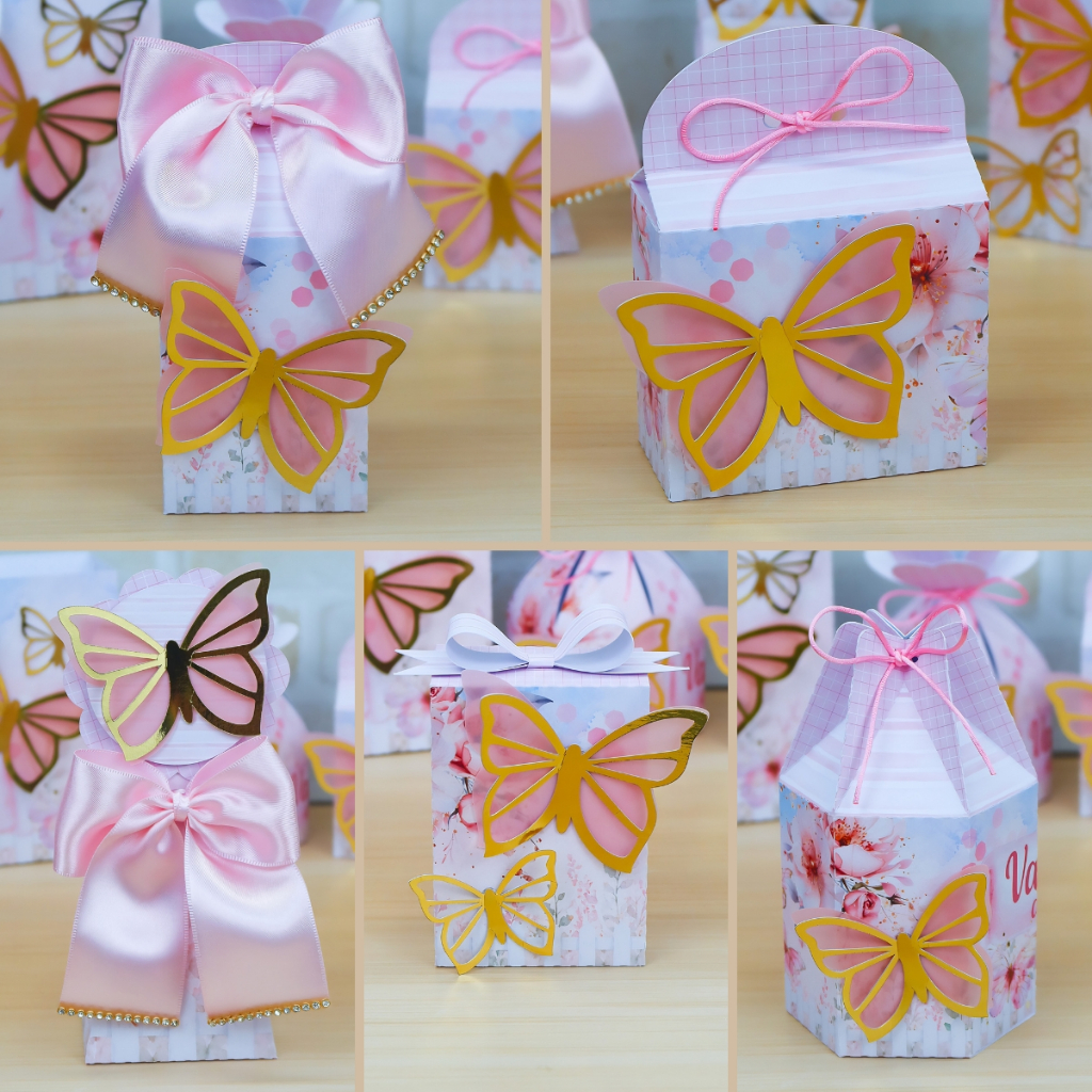 Personalizados Borboletas Rosa 3d Luxo | Lembrancinha de Aniversario Infantil