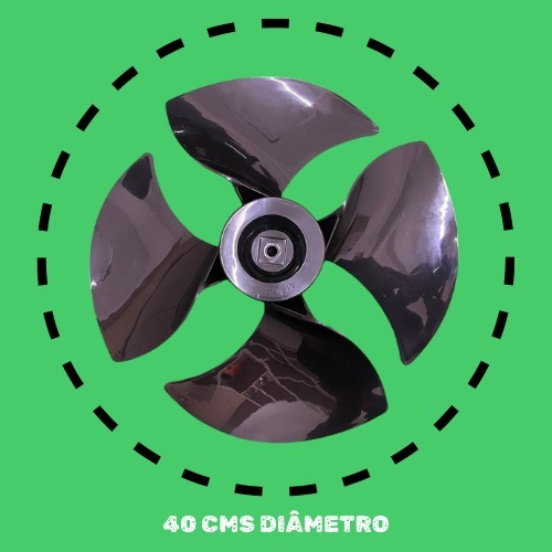 Kit 10 peças Helice De Climatizador Ventisol 45 e 70 Litros Tech Cor Preto