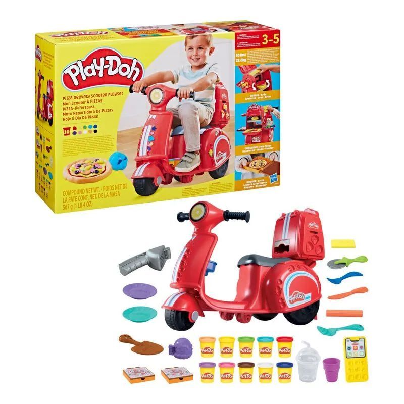 Play Doh Pizza Delivery Scooter Hasbro F8803