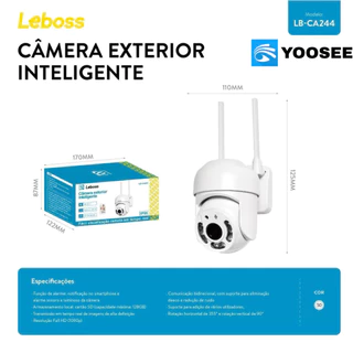 Câmera IP Knup Full HD 1080p Yoosee Externa Wi-Fi LB-CA244 Original