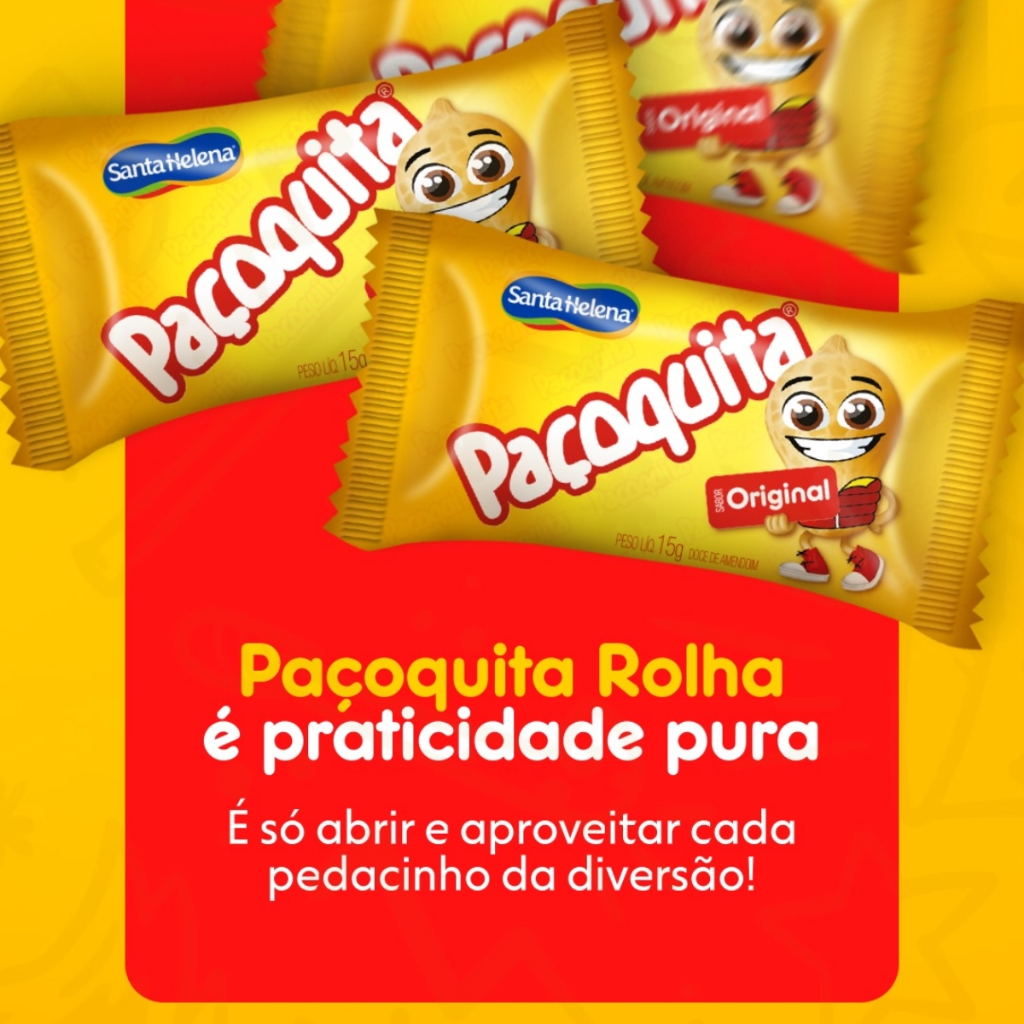 Pote Paçoca Rolha Pacoquita Embrulhada C/50 Unidades 750g Santa Helena · foto 2