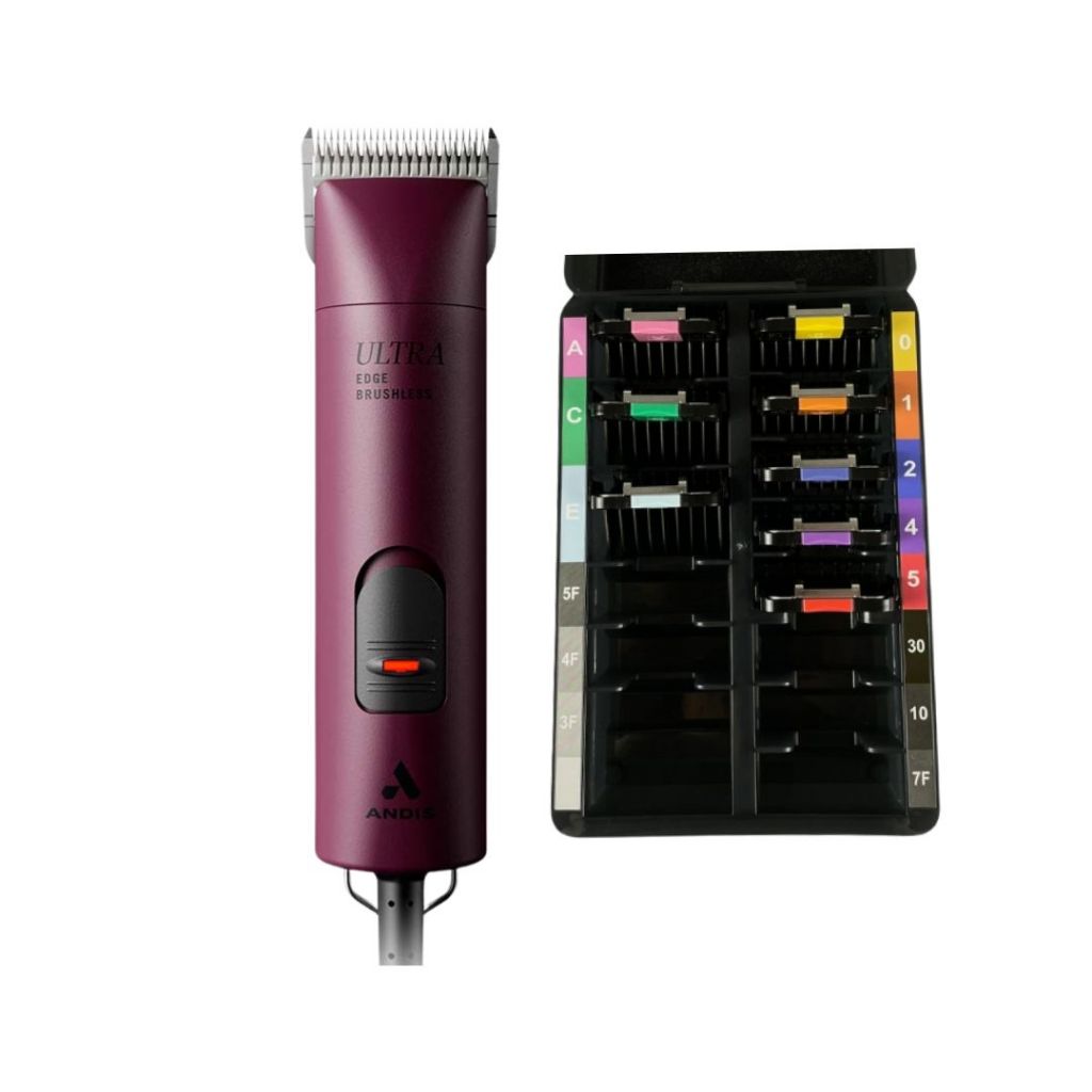 Kit Máquina de Tosa AGC Super BordÔ + Snaps Adaptadores MBS com Porta Lâminas