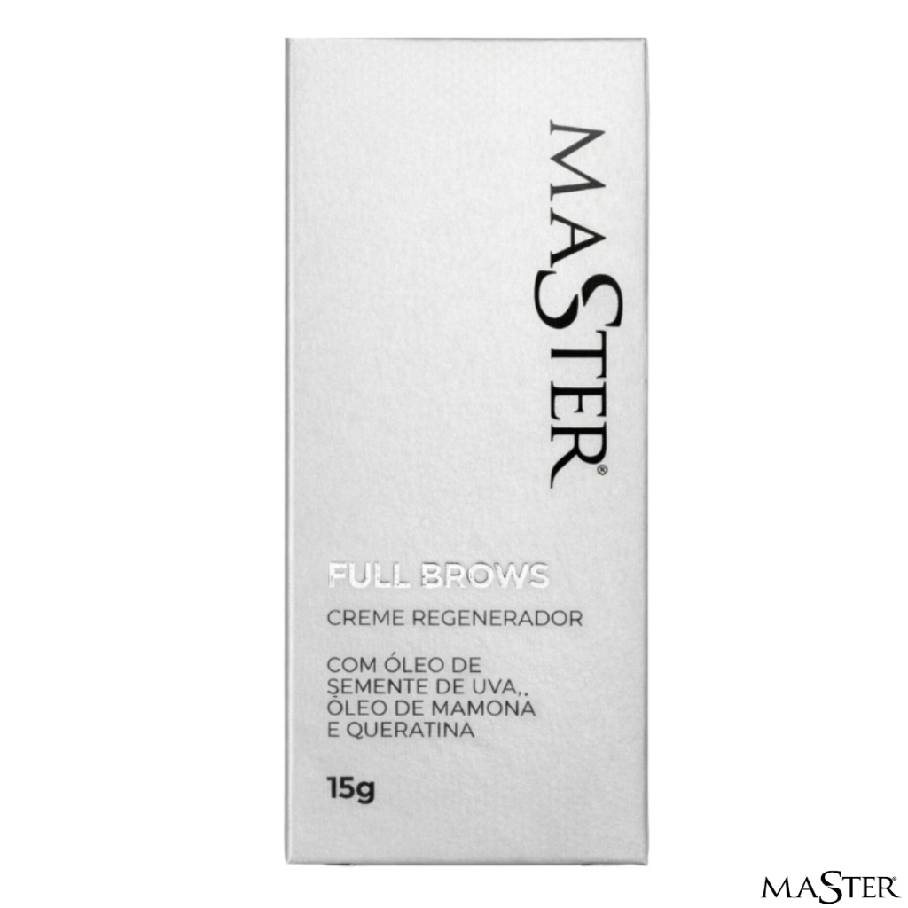 Master Elite Creme Regenerador Full Brows 15g Cilios Sobrancelha Ação Calmante Ativos Antioxidantes