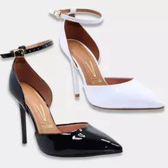 Scarpin Vizzano Salto Alto Verniz Feminino