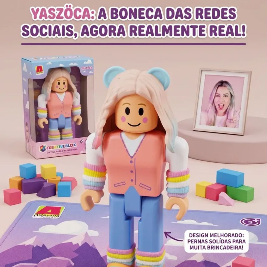 Boneca Roblox Articulado de Vinil Yaszoca Algazarra — imagem 2 de 2