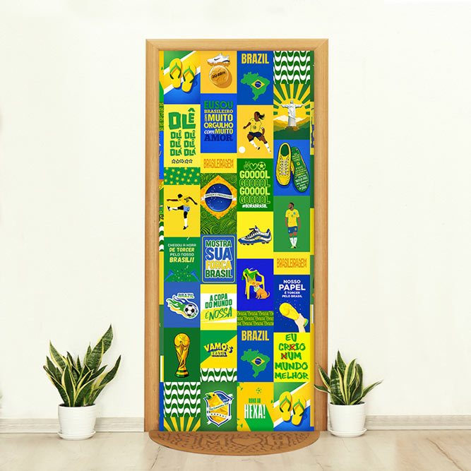 Capa de Porta Decorativo Lambe Lambe Temas Diversos Medidas