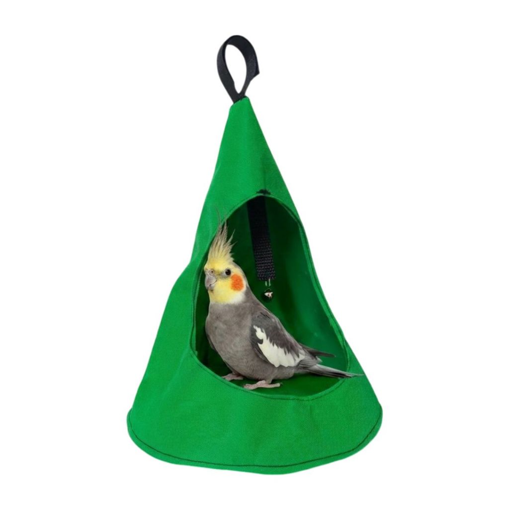 Toca Cabana Aves Toquinha Suspensa para Calopsitas Periquitos Agarpones Canarios