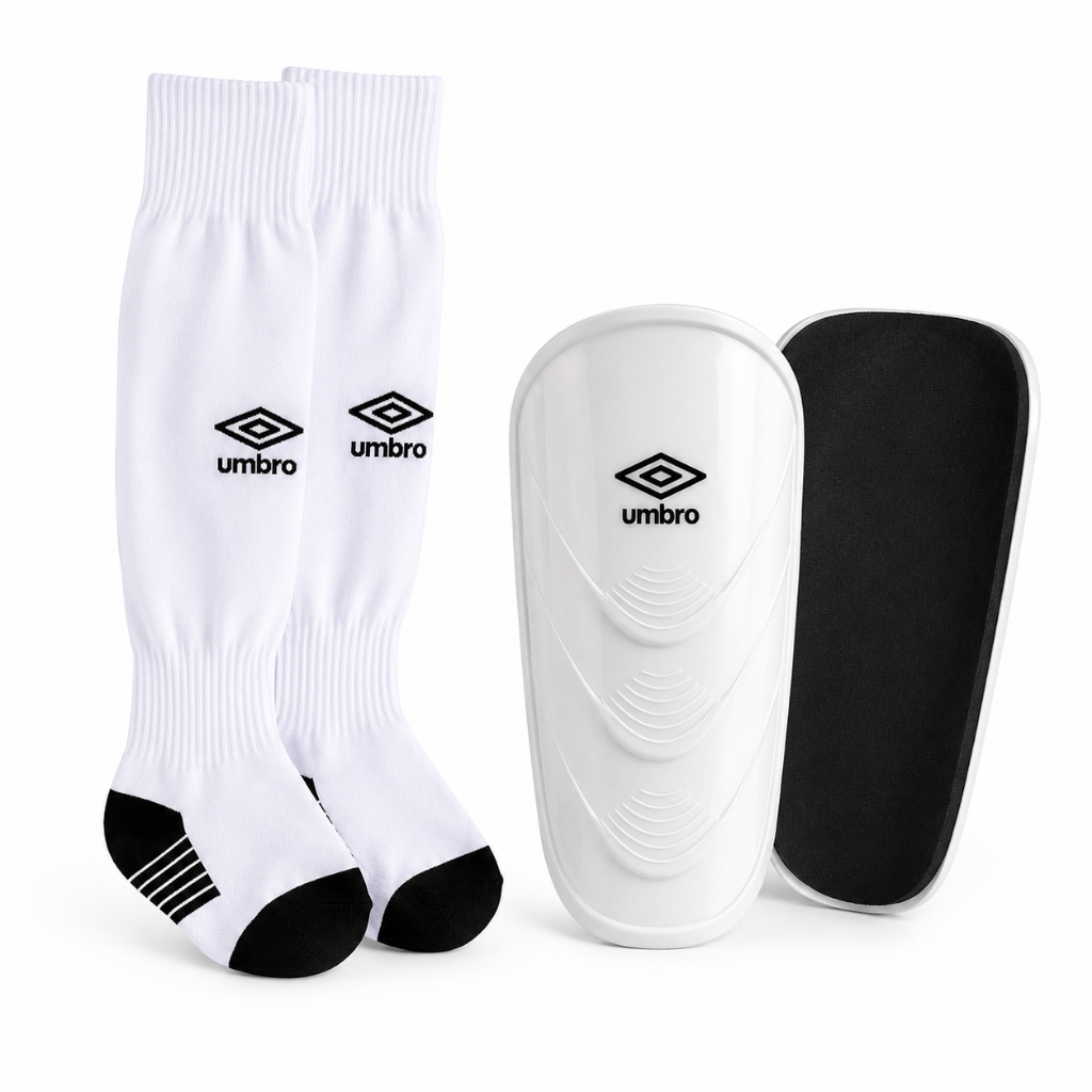 Kit Meião + Caneleira Umbro Infantil/juvenil Conforto Proteção