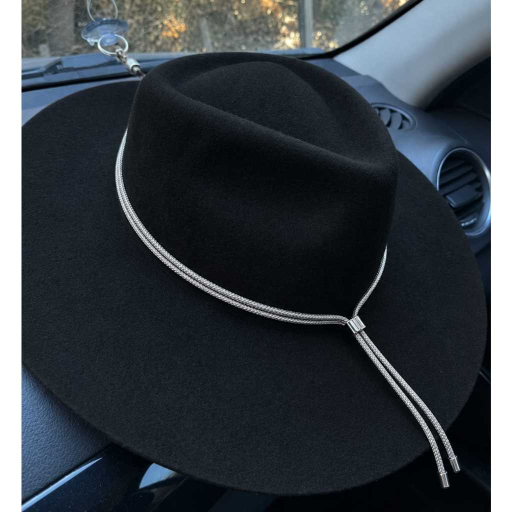 Suporte De Chapéu Carro Vidro Não Amassa Aba Acessório Country Ventosa Porta Bone Ajustavel Regulavel