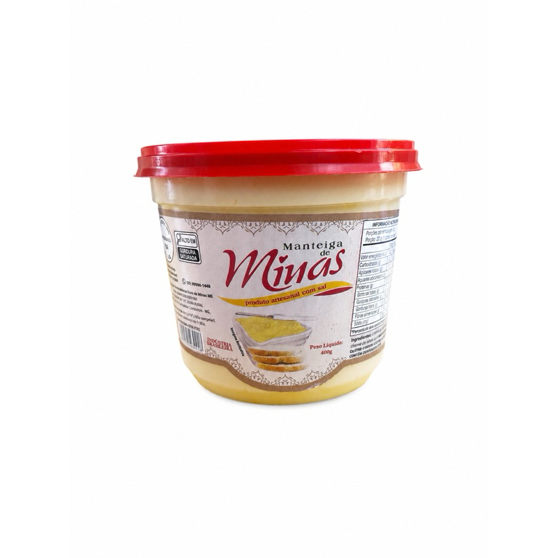 Manteiga de minas artesanal com sal 400g-