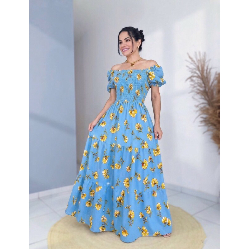 Vestido Larissa - tecido Crepe Líbano - TAM único -vest 36 até 44