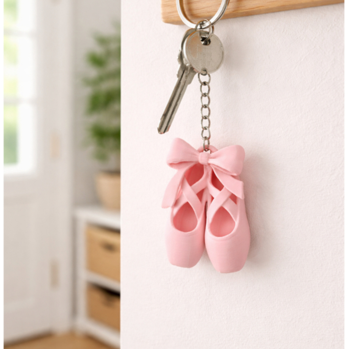 Chaveiro Sapatilha Bailarina Rosa – Charme e Delicadeza