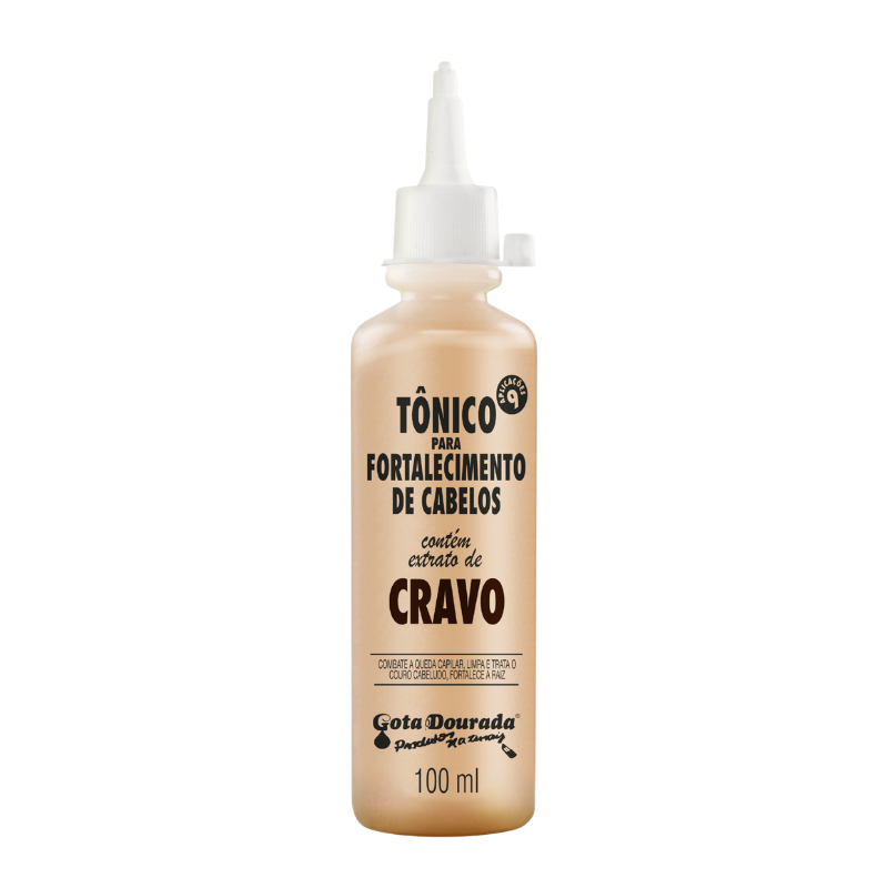 Tônico Cravo Gota Dourada 100ml - Limpeza e Equilíbrio dos Fios