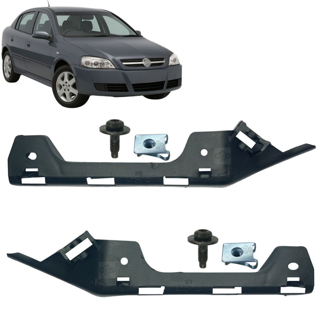Par de Guia Garra Suporte do Parachoque Dianteiro Para CHevrolet Gm Astra 2003 a 2011 Sedan Hatch