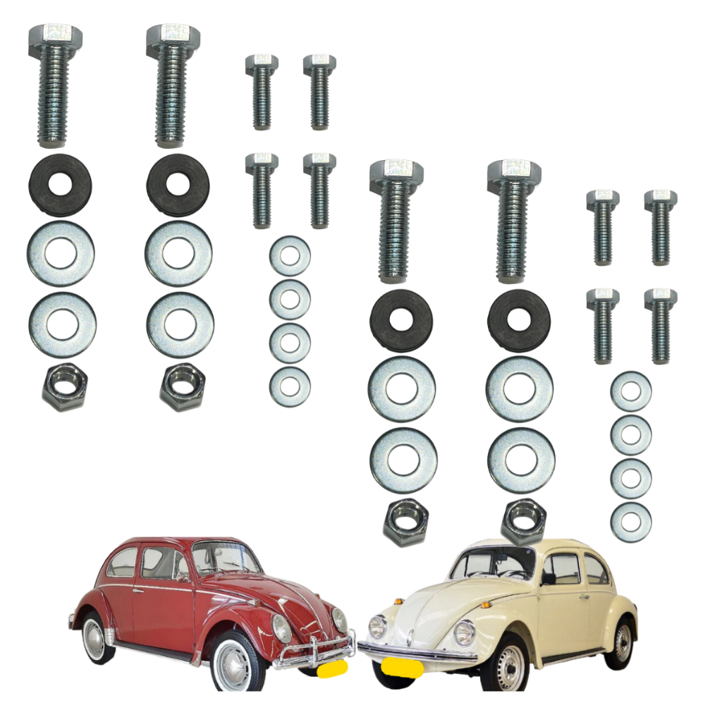 Kit Parafusos Fixação Dos Estribos Para 2 Lados Fusca todos os modelos 1200 1300 1500 1600