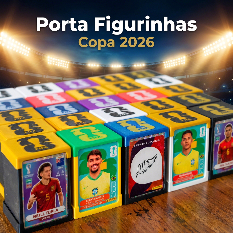 Porta Figurinhas Album Copa do Mundo - Personalizado