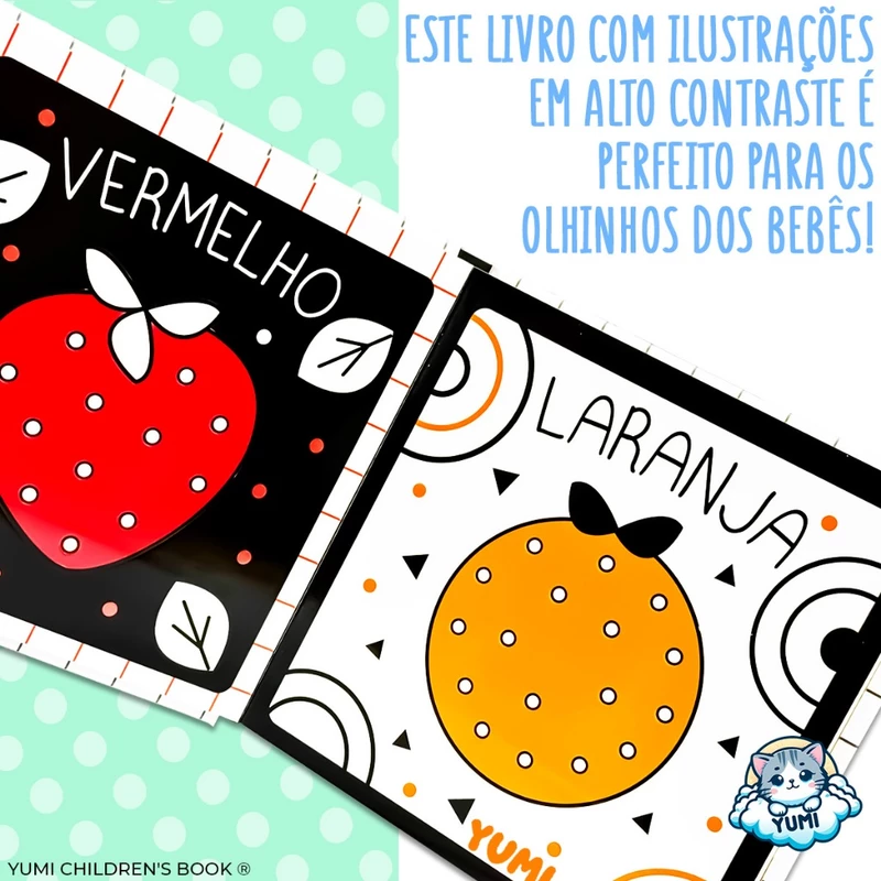 Livro de Alto Contraste Interativo para Bebês de 0 a 6 Meses — foto 3