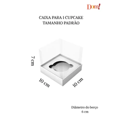 100x Caixa Para 1 Cupcake - Cores