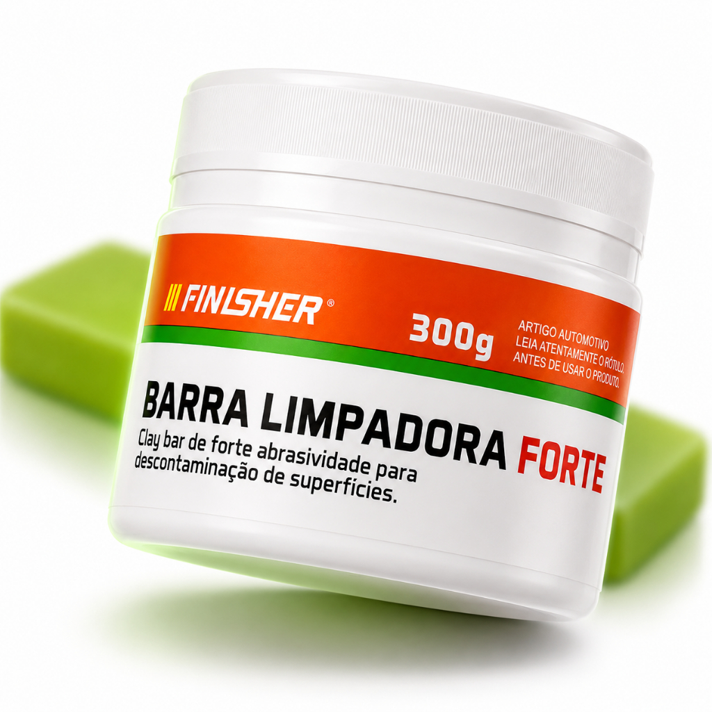 Clay Bar Finisher Barra Limpadora Descontaminante Forte 300g