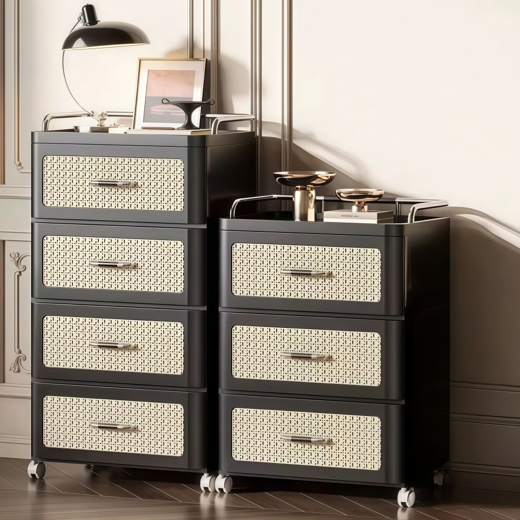 Cômoda Gaveteiro Organizadora Multiuso com Gavetas e Rodinhas 360° – Ideal para Sala, Quarto, Cozinha e Banheiro