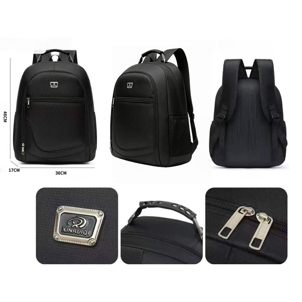 Mochila universitária unissex de grande capacidade com compartimentos reforçados, impermeável para trabalho com portátei