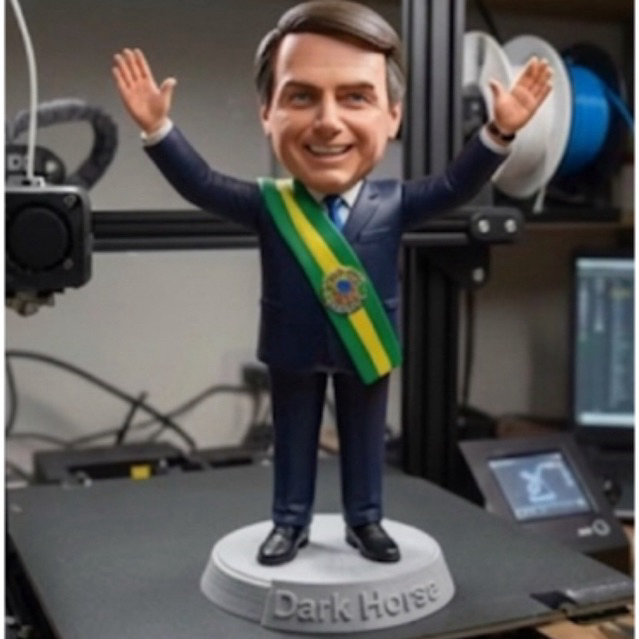 Bolsonaro Presidente Boneco Impressão 3D Colecionável