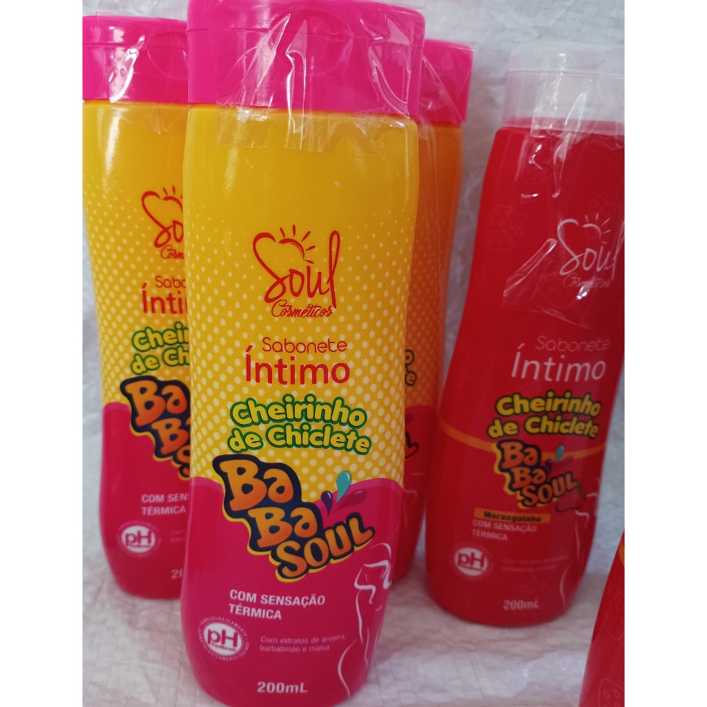 1 Sabonete Líquido Ìntimo 200ml BaBa Soul | Cheirinho de Chiclete
