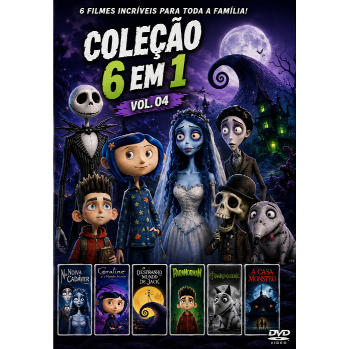 DVD Coleção 6 em 1 Filmes Assombrados