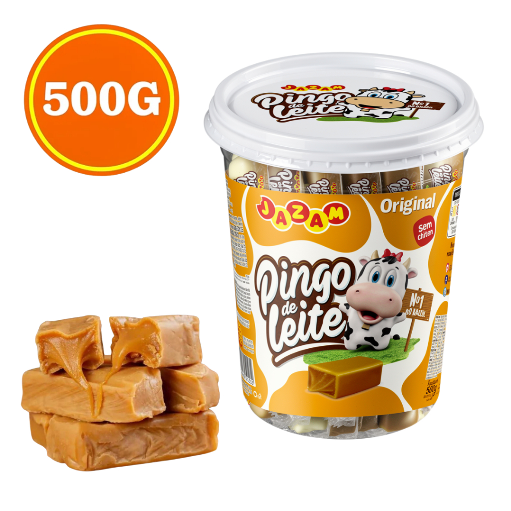 Pote Pingo de Leite C/50 unids Jazam 500g