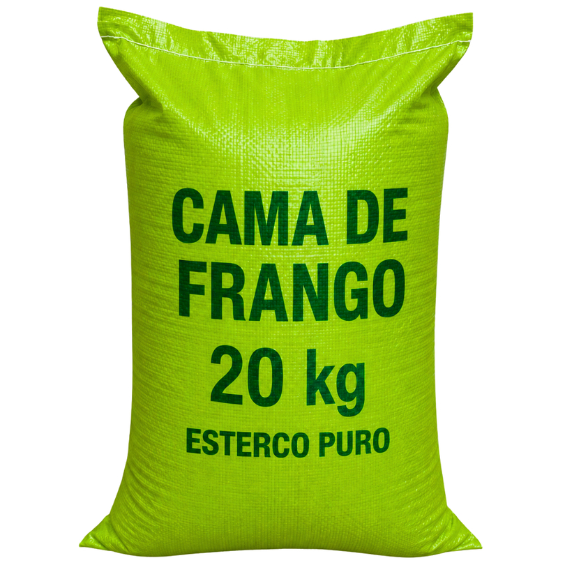 Cama de Frango 20kg Adubo Orgânico Natural Esterco Puro Solo Fértil Jardim Hortas Plantio Cultivo