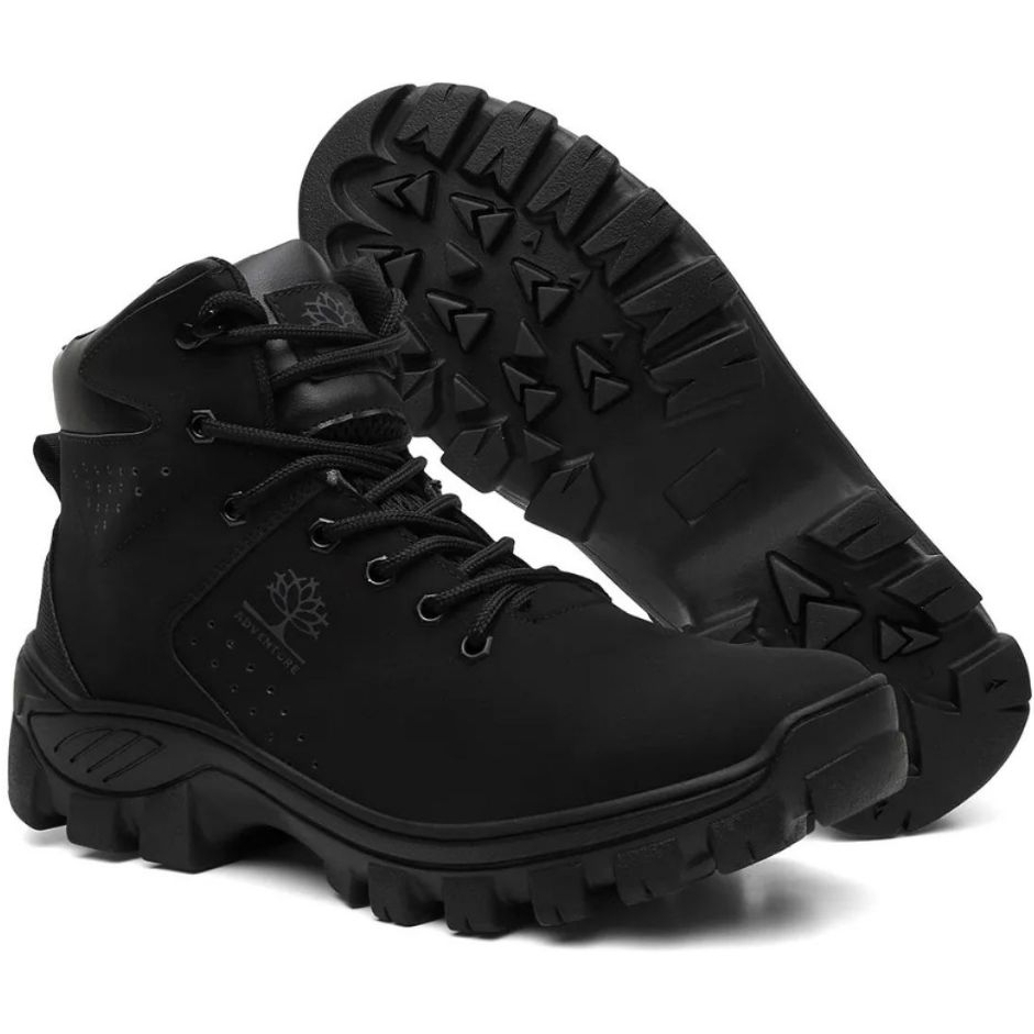 Bota Masculina VNT Adventure Coturno Militar Trekking Boots Solado Antiderrapante