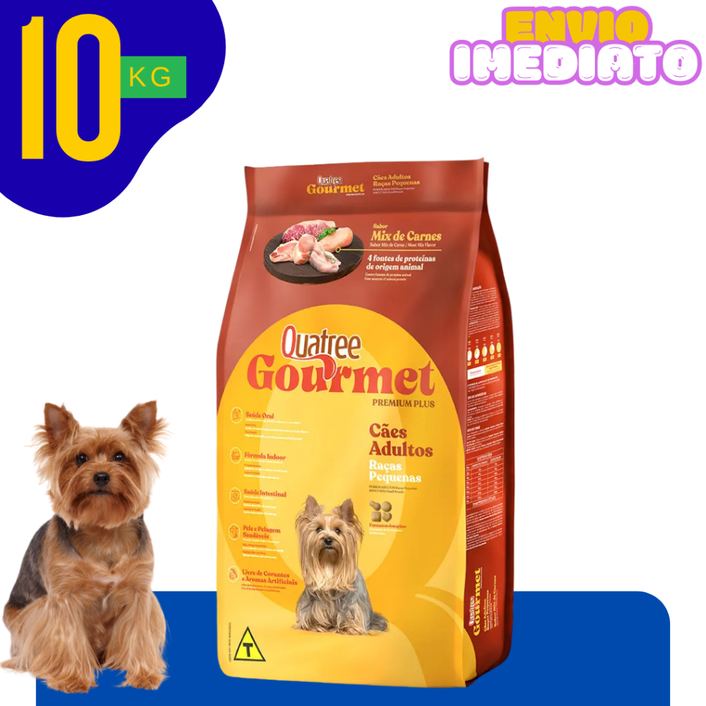 Alimento para Cães Pequenos Carne e Arroz 10,1kg com Ômegas 3 e 6 - Envio Imediato