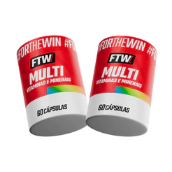Kit 2x Multi Vitaminas e Minerais 60 Caps - FTW