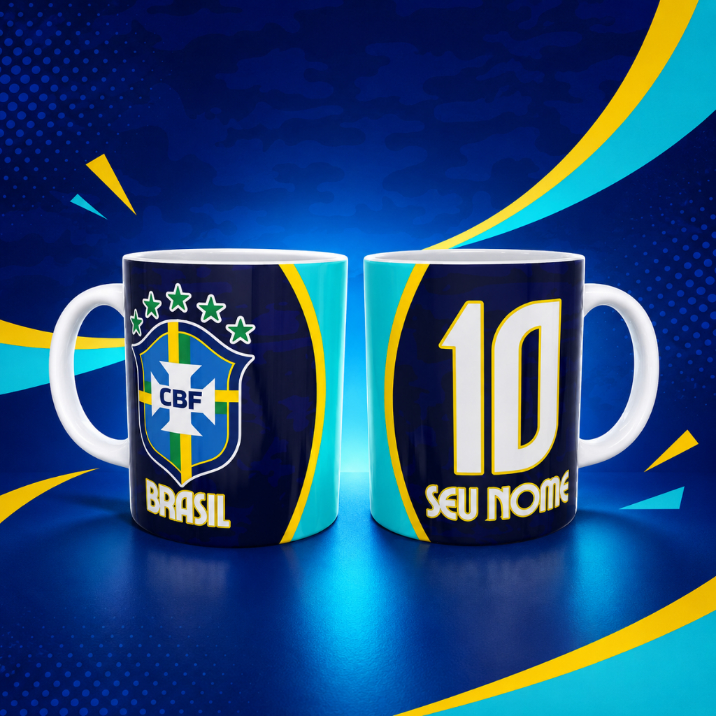 Caneca Brasil Copa do Mundo 2026 VÁRIOS MODELOS