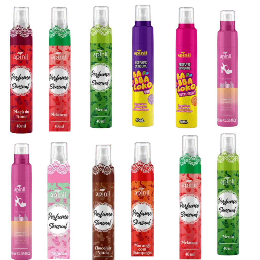 KIT 12 PERFUME SENSUAL SPRAY APINIL 40 ML