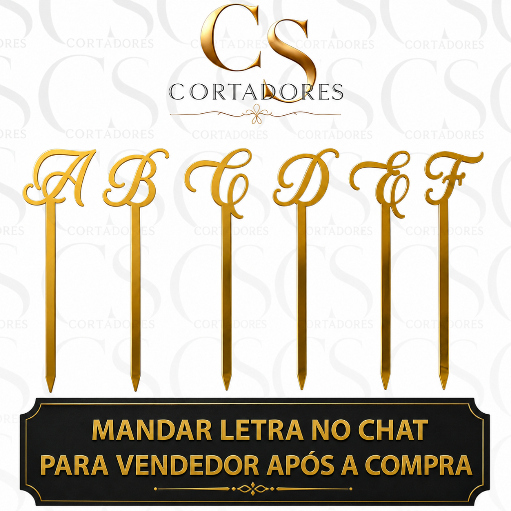 PALITOS POP CAKE -ESCOLHER A LETRA - O TOQUE ESPECIAL QUE FALTAVA NA SUA FESTA!